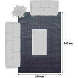 Novel PREPROGA Z VISOKIM FLOROM ATA 7000 240/340 cm tkano svetlo rjava | Shoptok.si