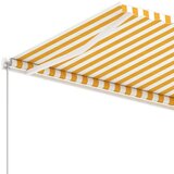  Samostojeća tenda na ručno uvlačenje 300 x 250 cm žuto-bijela | shoptok.hr