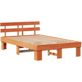  Krevetna konstrukcija Smeđa 120 x 190 cm Čvrsto borovo drvo | shoptok.hr