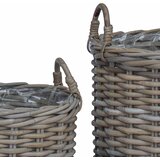  Vazon koš s pohranom 2 pcs Siva Lacak ratan | shoptok.hr