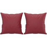 3-dijelni set sofa s jastucima boja vina od umjetne kože | shoptok.hr