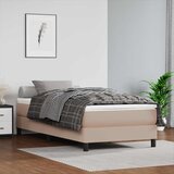 vidaXL Dječji madrac s oprugama boja cappuccina 80x160 cm umjetna koža | shoptok.hr