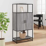 vidaXL Visoka ploča siva Sonoma 68x35x139 cm Konstruirano drvo i metal | shoptok.hr