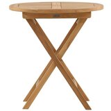Venture Home Kenya vrtni stolić ⌀70 cm, prirodna boja drva | shoptok.hr