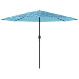  Vrtni suncobran s čeličnom šipkom plavi 324x324x247 cm | shoptok.hr