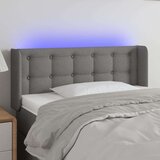  LED posteljno vzglavje temno sivo 103x16x78/88 cm blago, (20736011) Cene
