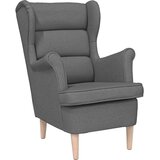  Fotelja tamnosiva 74x84x100 cm od tkanine | shoptok.hr
