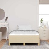 Box spring krevet Krema i smeđa 120 x 190 cm | shoptok.hr