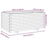  Vrtno cvetlično korito 110x60x49,5 cm trden les douglas | Shoptok.si