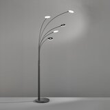Fischer & Honsel Crna LED stojeća svjetiljka s mogućnosti zatamnjivanja (visina 225 cm) Dent – | shoptok.hr