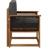  Srednja sofa za van Čvrsto drvo akacije Prirodna | shoptok.hr