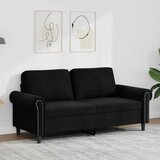 Dvosjed crni 140 cm baršunasti | shoptok.hr
