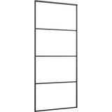 Klizna vrata s priborom 90 x 205 cm od ESG stakla i aluminija | shoptok.hr