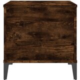  Klubska mizica dimljeni hrast 60x44,5x45 cm inženirski les, (20712210) | Shoptok.si