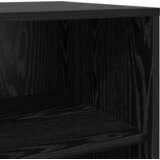 vidaXL Stranišče črn hrast 70x41x75 cm inženirski les | Shoptok.si