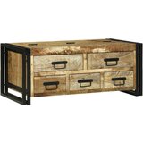 vidaXL klubska miza 90x50x38 cm Trden les Grob mango | Shoptok.si