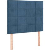 Box spring postelja z vzmetnico temno modra 120x200 cm žamet, (20930327) | Shoptok.si