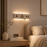  Brilagi-LED Zidno spot svetlo sa USB portom NOCTIS LED/3W/230V+LED/9W bež | Eponuda.com
