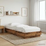  Okvir kreveta za pod Staro drvo 80 x 200 cm Konstruirano drvo | shoptok.hr