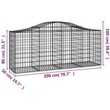  Lučne gabionske košare 50 kom 200x50x80/100cm pocinčano željezo | shoptok.hr
