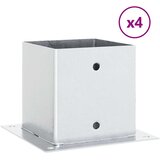  Postolja za stupove kvadratna 4 kom 141x141 mm pocinčani čelik | shoptok.hr