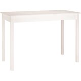 Maison Chic Jedilna miza - Kuhinjska miza - Jedilni stol bela 110x55x75 cm trdna borovina, (21715171) | Shoptok.si