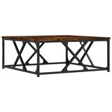 Maison Chic Klubska mizica - kavna mizica - Nizka mizica dimljeni hrast 70x70x30 cm inženirski les, (21755348) u