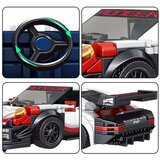 SPORTS Car Block Set 349 pieces. White | shoptok.hr