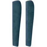  Uzglavlje s ušima tamnoplavo 103x23x118/128 cm baršunasto | shoptok.hr