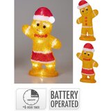  LED spoljna božićna dekoracija 20xLED/2xAA 30 cm IP44 u obliku medenjaka | Eponuda.com