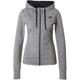 4f Športna jopa na zadrgo pegasto siva / črna | Shoptok.si