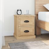 vidaXL Nočna omarica sonoma hrast 39x39x47,5 cm inženirski les | Shoptok.si