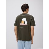 Reserved Comfort majica kratkih rukava s printom - čeličnozeleno | shoptok.hr