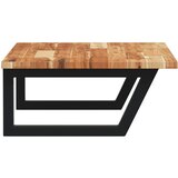  Zidna polica za umivaonik od čelika i masivnog bagremovog drva Smeđa 100 x 50 x 2 cm | shoptok.hr
