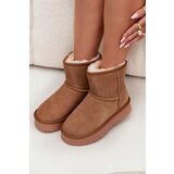 Boto Women's Snow Boots Made of Natural Suede on Platform Camel Privine | shoptok.hr
