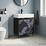 Kupaonski ormar DOKKUM Crni hrast 60 x 40 x 61 cm | shoptok.hr