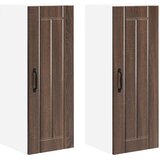  Ormar za Zid LUCCA 2 pcs Smeđi hrast 30 x 31 x 80 cm | Eponuda.ba