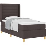 vidaXL Box spring krevet Tamno smeđa 90 x 190 cm tkanina - Tamno smeđa 90 x 190 cm Dizajn linija | shoptok.hr