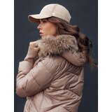 DStreet Kurtka zimowa damska pikowana LAGOON kamelowa | Shoptok.si