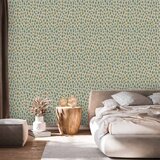  Tapeta - Giraffe Pattern - animal pattern in turquoise spots on a light background. 50x1000 Premium | shoptok.hr