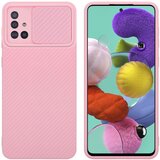 Cadorabo Ohišje, združljiv s Samsungom v Bonbon Pink - Zaščitni pokrov, narejen iz fleksibilnega silikona TPU in z zaščito pred kamero, (20593337) | Shoptok.si