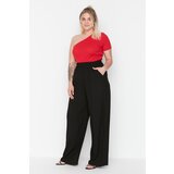 Trendyol Curve Black Woven Viscose Trousers Cijene