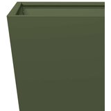 vidaXL Vrtno korito 2 kosa olivno zelena 50x50x50 cm jeklo | Shoptok.si
