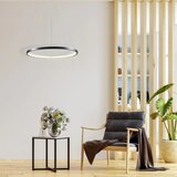  LED luster na sajli LEA LED/20W/230V 4000K, prečnika 50 cm, crne boje | Eponuda.com
