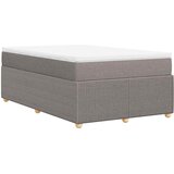  Krevet s oprugama i madracem smeđesivi 120 x 200 cm od tkanine | shoptok.hr