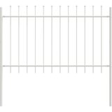 vidaXL Vrtna ograja Bela Kovina 1,7 m x 1 m Trajna | Shoptok.si