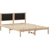 vidaXL konstrukcija postelje črna 140 x 200 cm masivno borovo les, (5000101810) | Shoptok.si