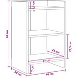  Noćni ormarići Bijela 40 x 30 x 60 cm Konstruirano drvo | shoptok.hr
