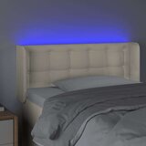  Posteljno vzglavje krem 83x16x78/88 cm umetno usnje, (20933985) | Shoptok.si