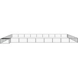  Ograda za pse s 36 panela crna 100 x 50 cm čelik obložen prahom | Eponuda.com